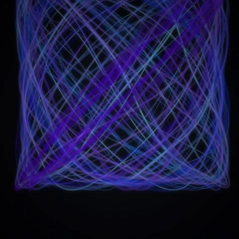 Abstract Glowing Fiber Network Lines Background | Digital Energy Connection Stock Footage 345690600