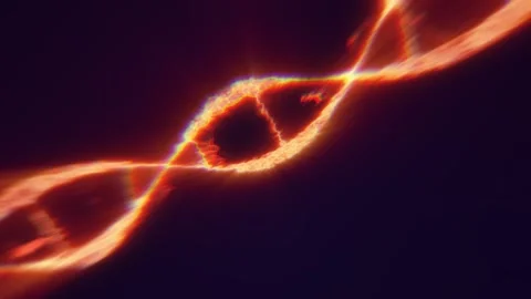 Abstract glowing fiery infinity loop of light with radiant energy Stock Footage 319941797