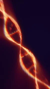 Abstract glowing fiery infinity loop of light with radiant energy on dark b.. Stock Illustration