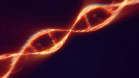 Abstract glowing fiery infinity loop of light with radiant energy イラスト素材