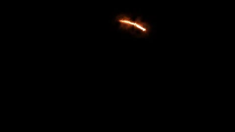 Abstract glowing fire progress loading circle bar Stock Footage 122148970