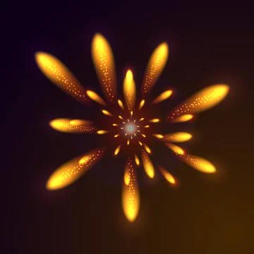Abstract glowing flower Stock Illustration