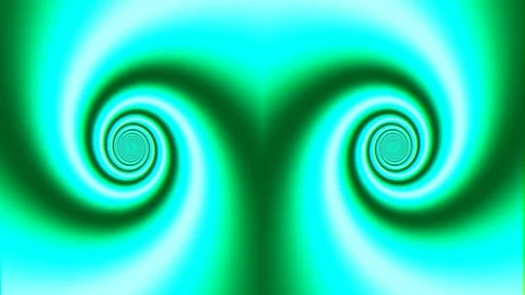 Abstract glowing fluid vortex background with vibrant green yellow energy flo Stock Footage 339783012