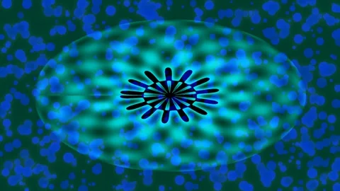 Abstract glowing fractal energy pattern background for technology or scienc.. 库存影片 339352409