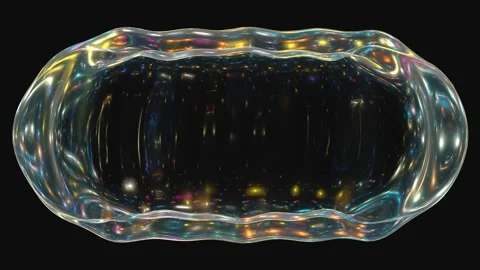 Abstract glowing frame animation on black background Stock Footage 282030506
