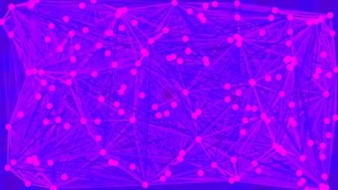 Abstract glowing futuristic data network background with vibrant geometric .. Stock Footage 337657749