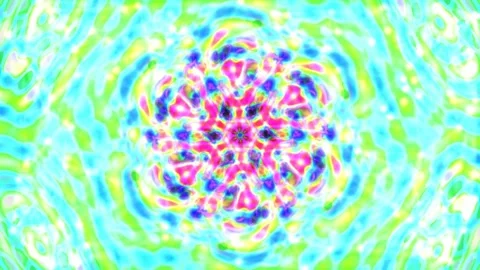 Abstract glowing geometric background with dynamic blue and green tech lines Stock Footage 336265934