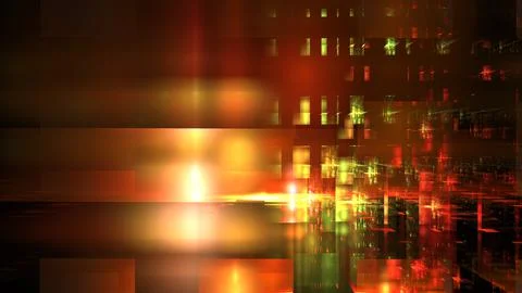 Abstract glowing geometric background. Modern digital technologies, an elemen Stock Illustration