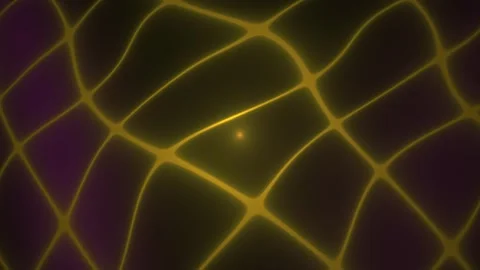 Abstract Glowing Geometric Grid Animation with Pulsing Light Effect. Stock Footage 341788557