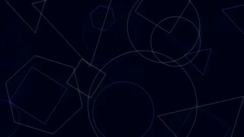Abstract glowing geometric lines background for futuristic data technology .. Stock Footage 342158787