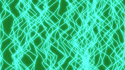 Abstract Glowing Geometric Neon Wave Background Loop for Tech Display Stock Footage 336767275