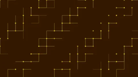 Abstract glowing geometric network pattern on deep dark background Stock Footage 333106221