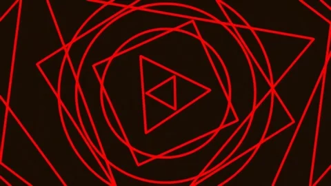 Abstract glowing geometric network pattern background for futuristic design Stock Footage 342158860