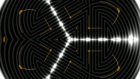 Abstract Glowing Geometric Opener Background Loop for Modern Tech Video Stock Footage 337497713