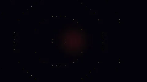Abstract Glowing Geometric Pattern Animation Stock Footage 347894828