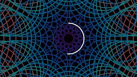 Abstract glowing geometric pattern background for futuristic digital techno.. Stock Footage 342093122