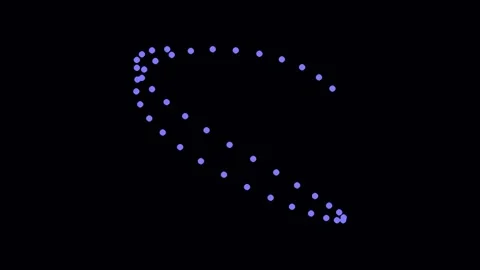 Abstract glowing geometric pattern on black background for digital technolo.. Stock Footage 340378165