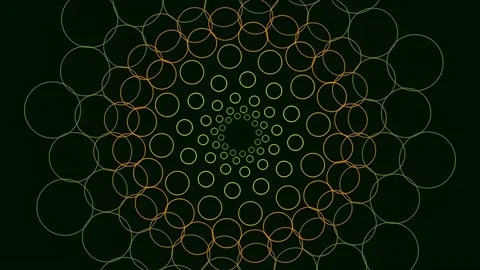 Abstract Glowing Gold Circular Pattern Background Texture Design Element Stock Footage 341057861