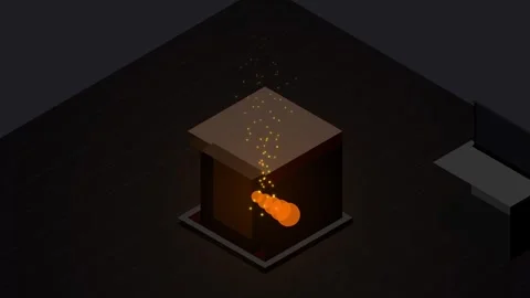 Abstract glowing gold geometric cube with sparkling particle animation effect Stock Footage 344645580