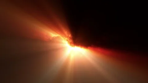Abstract Glowing Golden Light Video stock 105509855