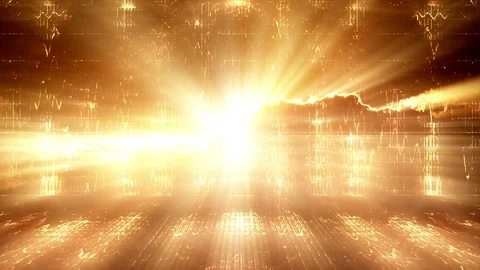 Abstract Glowing Golden Light Vídeo Stock 105515431