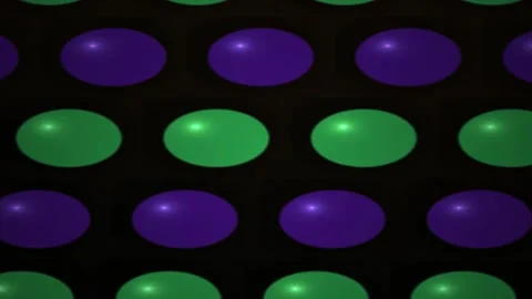 Abstract glowing green and purple dot matrix pattern background animation. Stock Footage 346331453