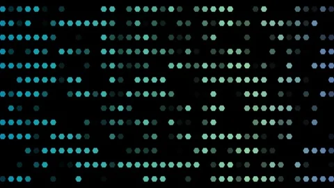 Abstract glowing green bright light bulbs abstract disco wall background Stock Footage 261552153