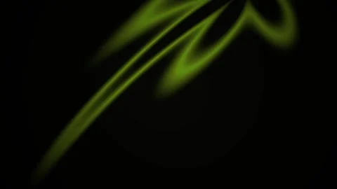 Abstract Glowing Green Floral Pattern Animation on Dark Background. Stock Footage 341788759