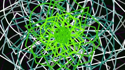 Abstract glowing green geometric network background representing technology.. Stock Footage 342158611