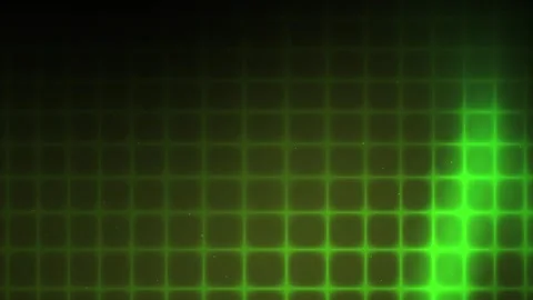 Abstract Glowing Green Grid Motion Background with Soft Light Effects. Stock Footage 341789690