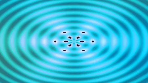 Abstract glowing green light wave ripple effect background for futuristic t.. Video stock 339331656