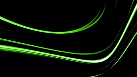 Abstract glowing green lines effect background Stock Footage 307382245