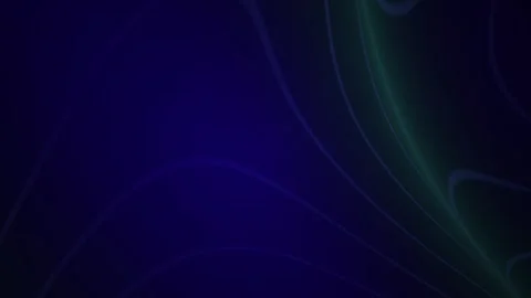 Abstract Glowing Green Lines Moving On A Dark Blue Background. Stock Footage 334468452