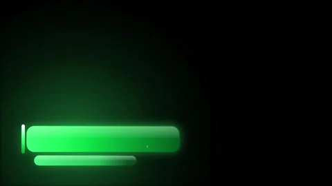 Abstract glowing green Lower third  or loading indicato.. Stock Footage 346083726