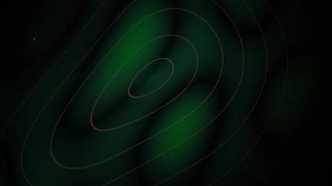 Abstract Glowing Green Neon Light Waves Pulsing Motion Background. Stock Footage 334469082