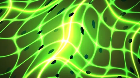 Abstract Glowing Green Neural Network Motion Background. Stock Footage 341790158