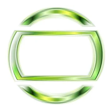 Abstract glowing green shape. Vector logo eps 10 Abstract glowing green sh... 스톡 사진