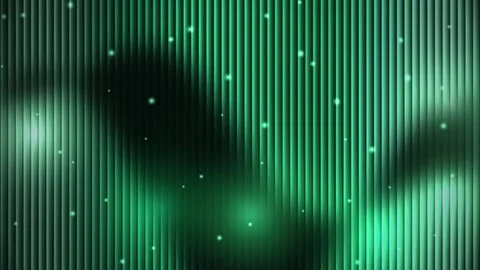 Abstract Glowing Green Vertical Lines Wave Particle Surface Motion Loop Stock-Footage 347194015