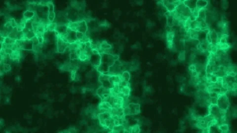 Abstract Glowing Green Wave Lights Traveling Through Dark Space Loop Stock Footage 263113650