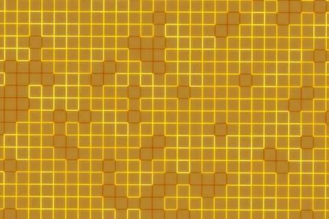 Abstract glowing grid pattern with yellow and brown tones Stock Photos