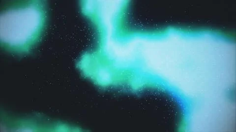 Abstract glowing halftone nebula with digital space stars Stock Illustration