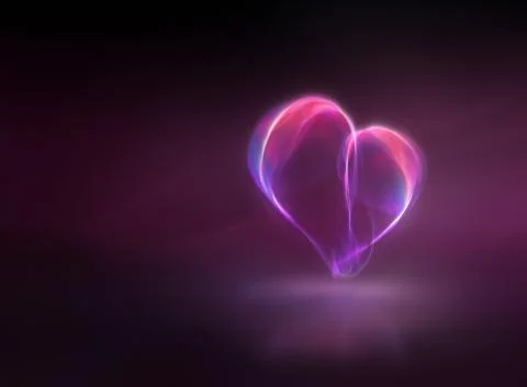 Abstract glowing heart 스톡 사진