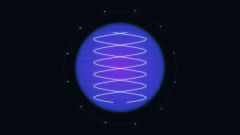 Abstract Glowing Helix Animation in Blue Sphere 스톡 동영상 344752240