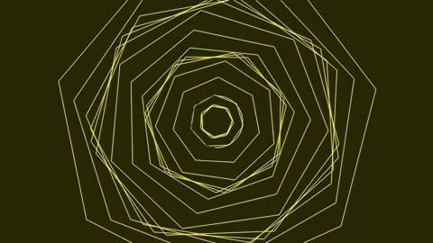 Abstract glowing hexagonal geometric pattern background design loop Stock Footage 342094379