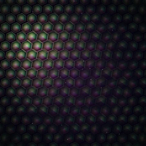 Abstract glowing hexagonal pattern background for technology and digital art Stock Footage 345688988