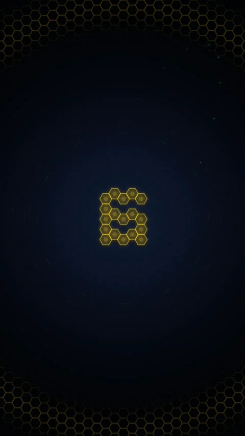 Abstract glowing hexagonal tech network background for futuristic digital d.. Stock Footage 344951496