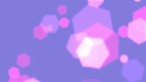 Abstract Glowing Hexagons Moving on a Smooth Violet Background Vídeo Stock 334959228