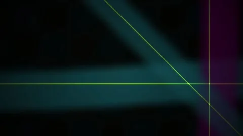 Abstract glowing laser lines moving across dark futuristic background. Stock Footage 346335904