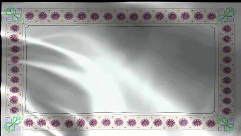 Abstract glowing light background with purple dotted floral border Stock Footage 344013414