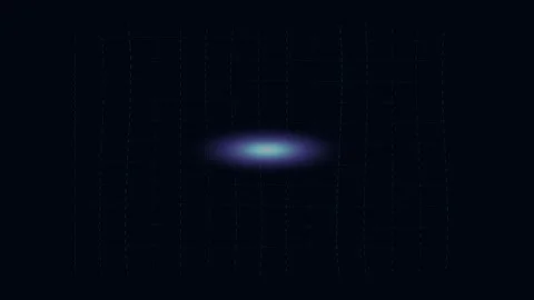 Abstract glowing light core pulsating on a dark digital grid background rep.. Video stock 345546901
